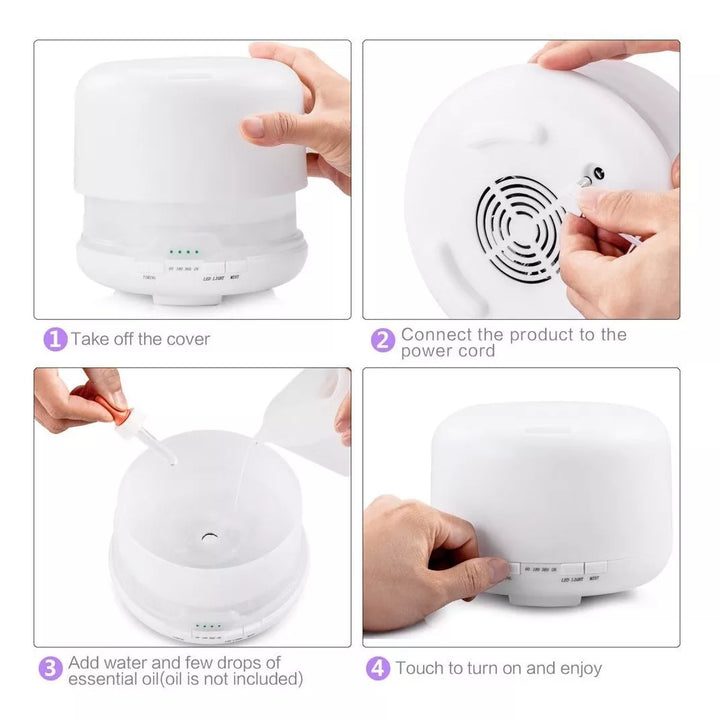 Difusor Humidificador Masmelo 500ml Rgb