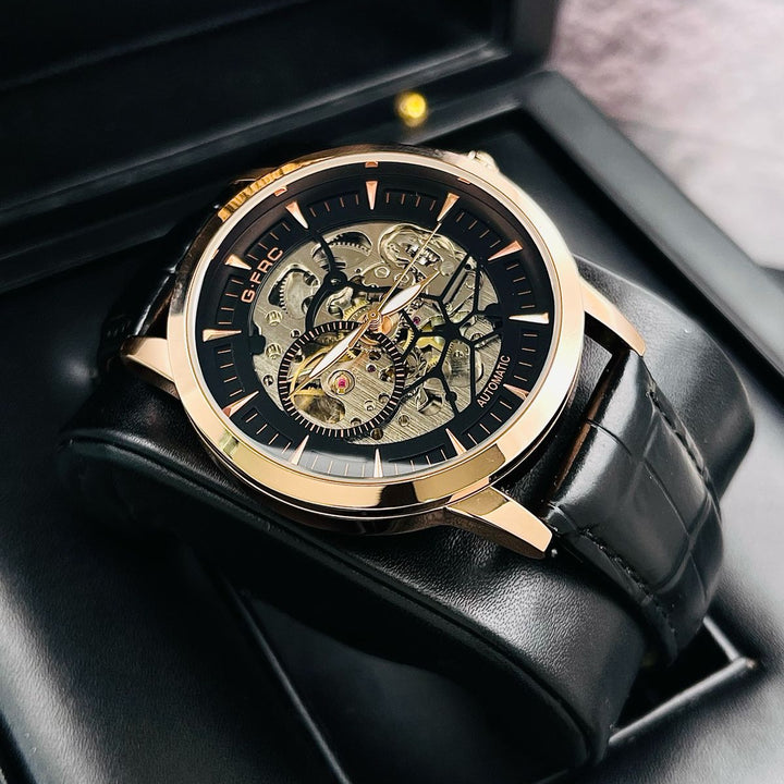RELOJ G Force Cuero Automatico