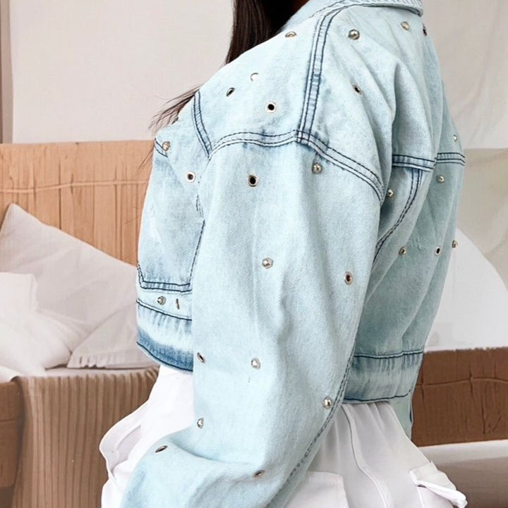 CHAQUETA DE JEAN CROPOVER